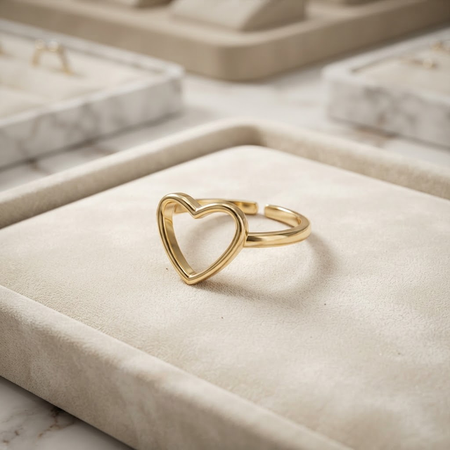 Anello Cuore Infinito Gold