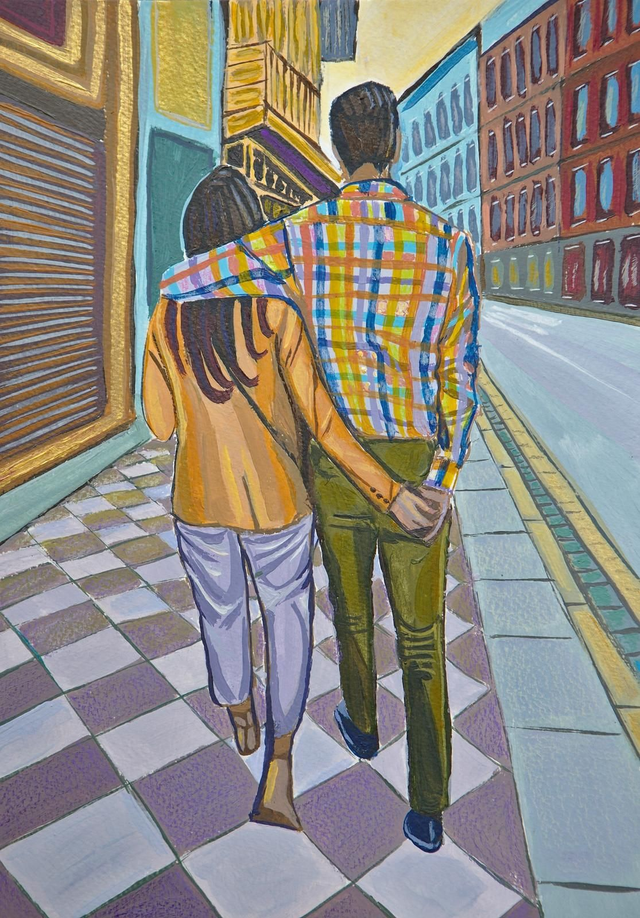 Love in Granada - original painting 