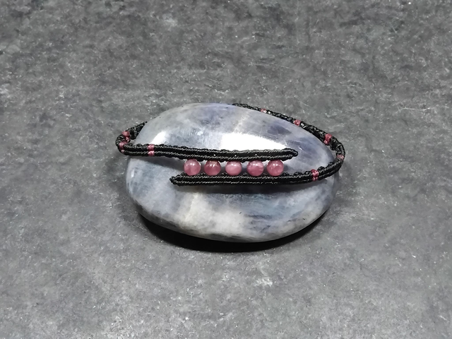 Bracelet en tourmaline rose