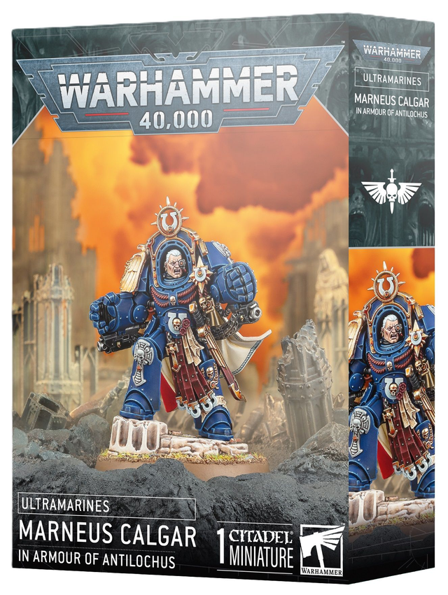 Ultramarines Marneus Calgar in Armour of Antilochus