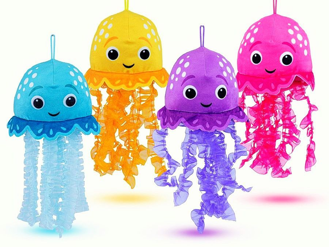 Peluche Méduse – 23 cm – 4 couleurs assorties