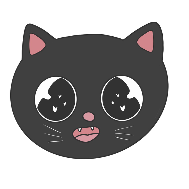 Original Art Sticker | Black Cat