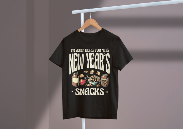 I’m Just Here For The New Year’s Snacks, Food Humor
Ich bin nur wegen der Neujahrssnacks und des Food-Humors hier