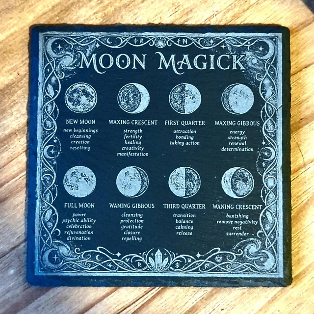 Moon Magick Lunar Phases Coaster 