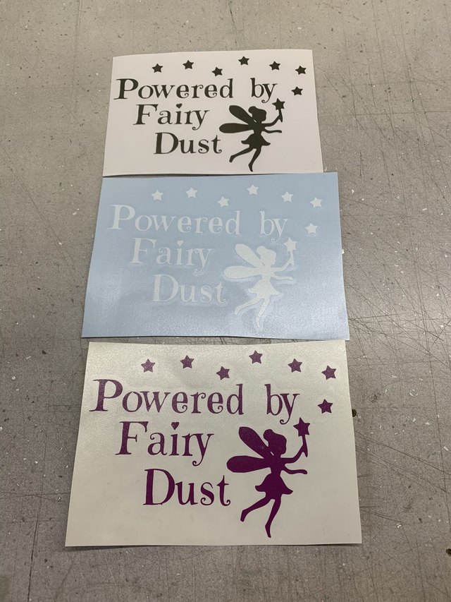 Powered by fairydust sticker