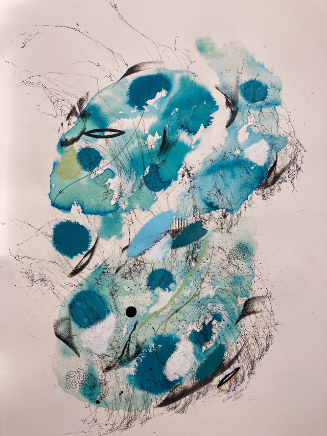 Original mix media on paper 56x76cm