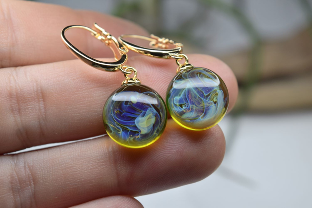 DORMEUSES NÉBULEUSE VERT MONTURE OR