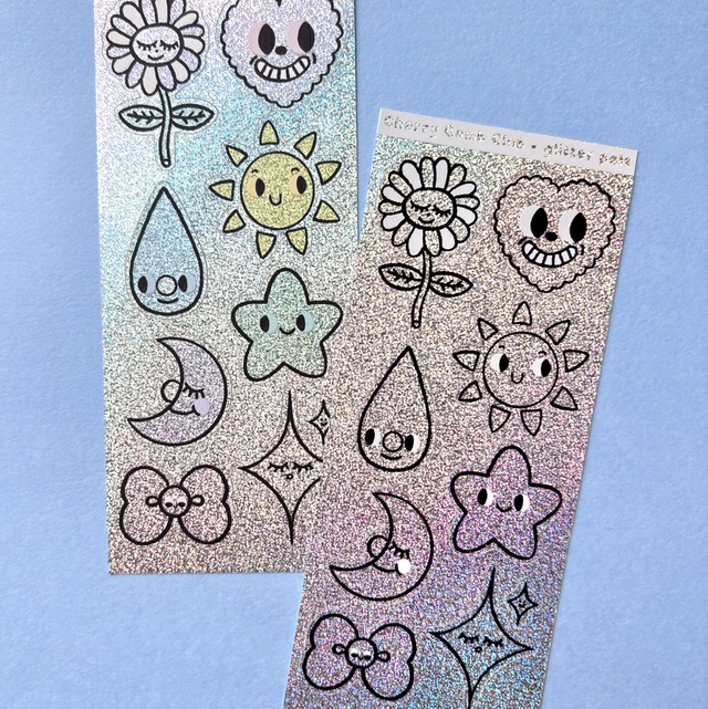 Glitter Sticker Sheet