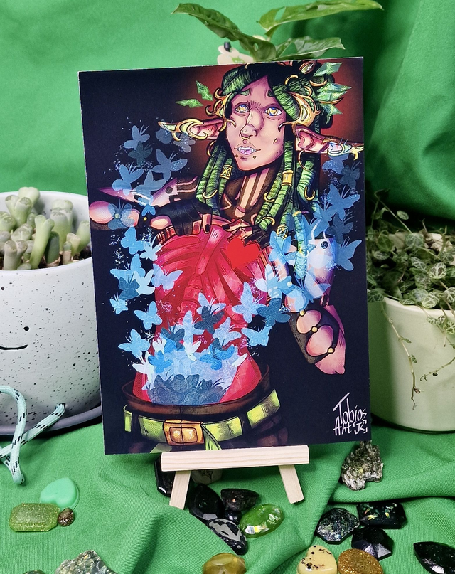 Original Character Tobios , Butterflys in the Stomack Print