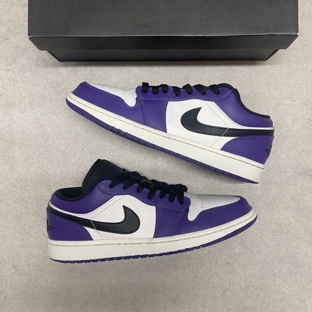 Air Jordan 1 Low Court Purple White (Taille 42.5)