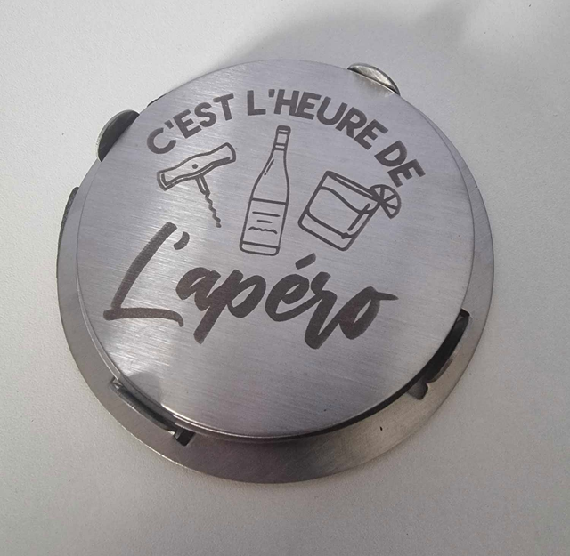 set de dessous de verre sur le thème "Apéro"