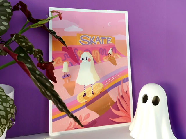 Des fantômes au skatepark · A4