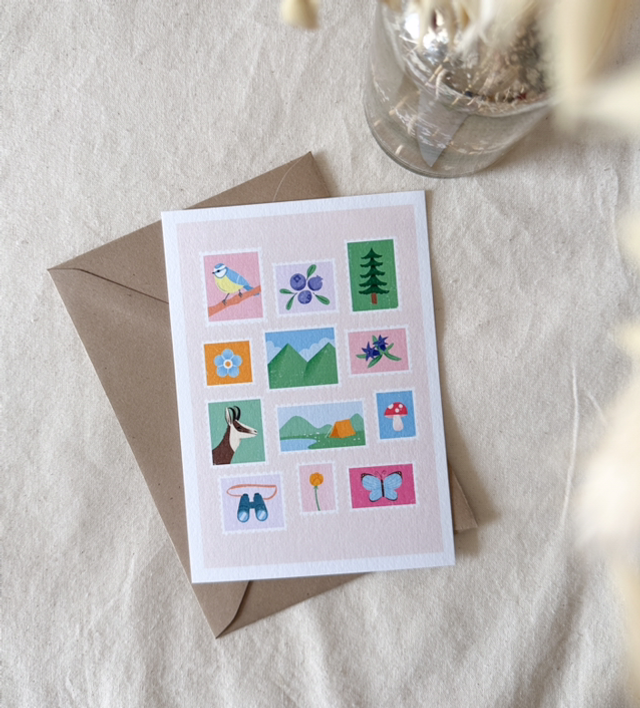 Carte Timbres alpages