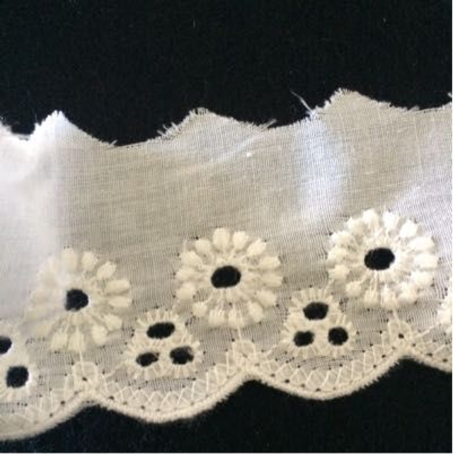 Trim - Ivory Broderie Anglais