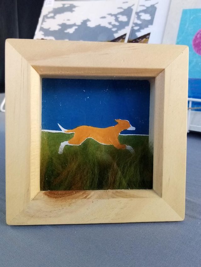 Dog mixed media