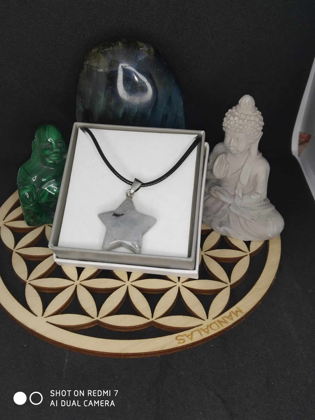 Pendentif étoile labradorite 