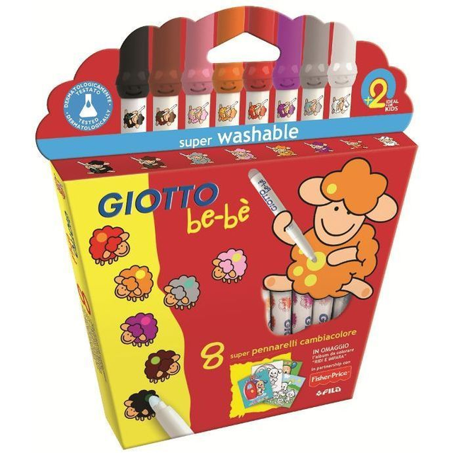 Giotto super  pennarelli cambia colore cf da 8 pz