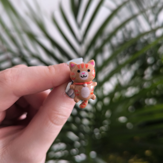 Mini pins - Chat tigré roux