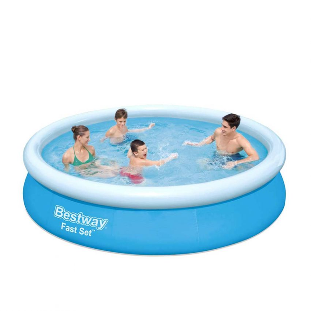Piscina Fuori Terra Smontabile 57274 Bestway Fast Set Rotondo 366x76cm