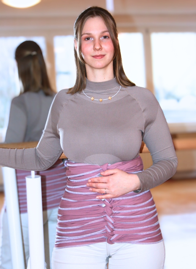 Bengkung Belly Binding | Mauve | 100% Bio-Baumwolle | Handmade in Germany