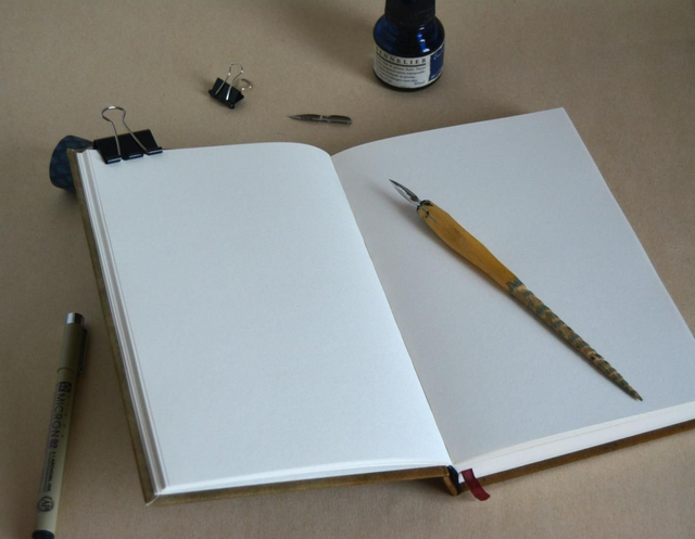 Carnet de croquis en teinture végétale