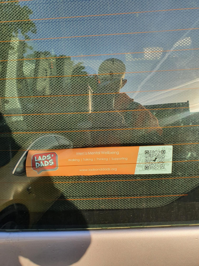 Lads &amp; Dads Interior Clingfilm Sticker