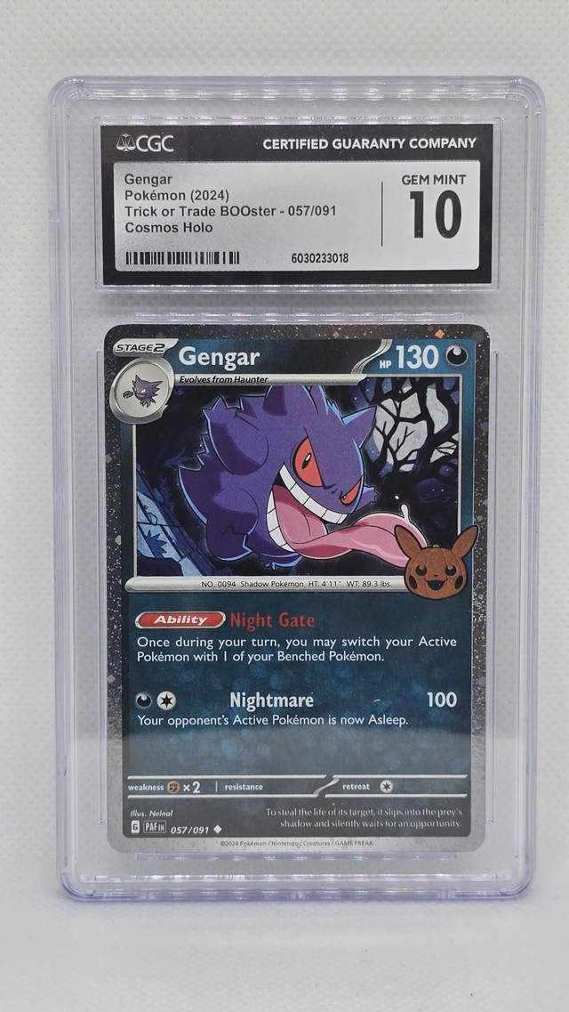 GENGAR , TRICK OR TRADE COSMOS HOLO 2024 [CGC 10]