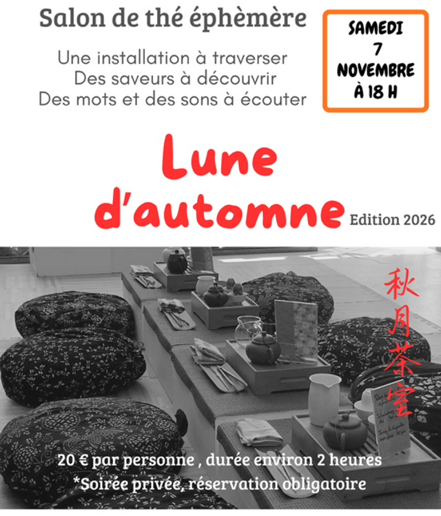 Salon de thé éphémère - Lune d’automne 2026