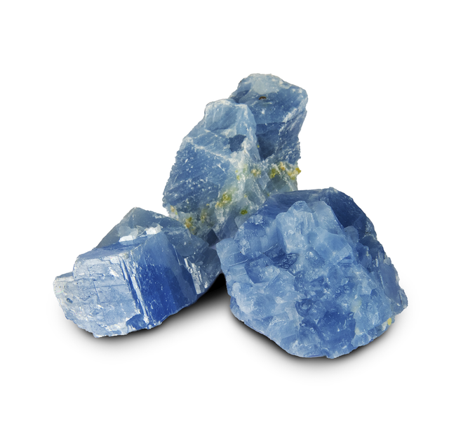 Blue calcite rough
