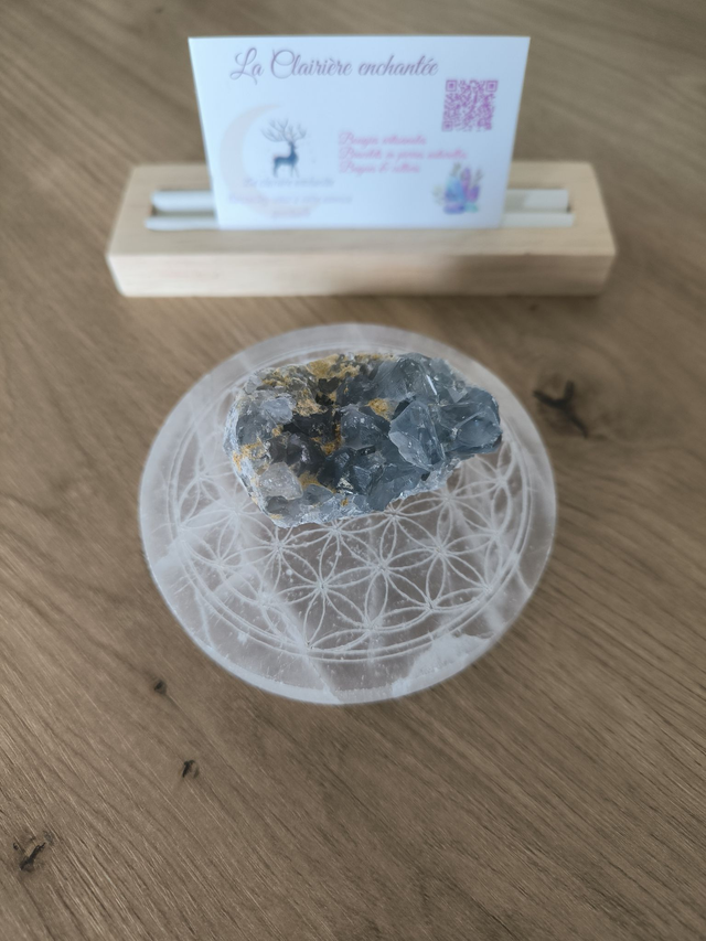 Géode Célestine bleue