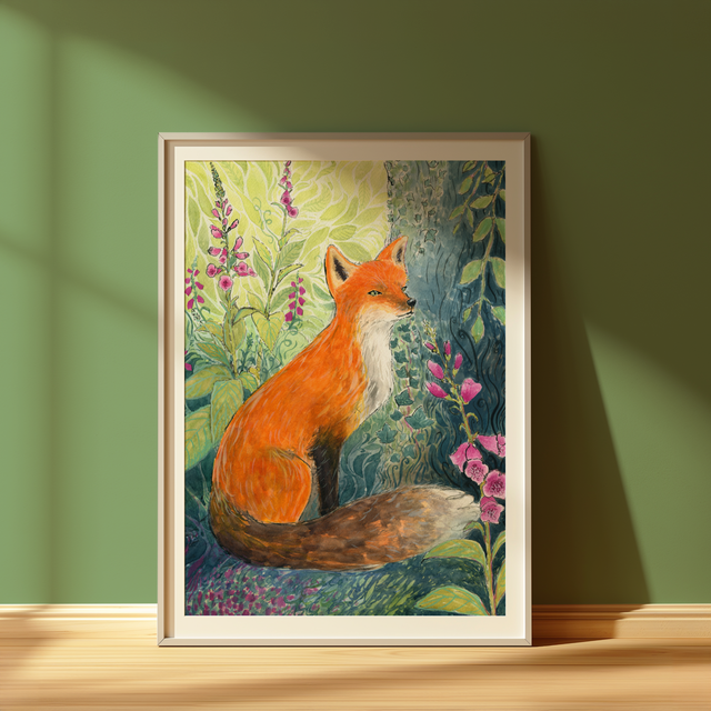 Among the Foxgloves | Print