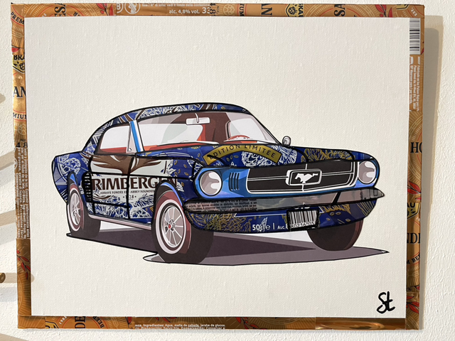 Tableau Mustang vintage