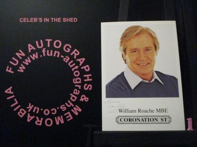 William Roache MBE (Ken Barlow) Original Coronation Street Pre-Print Cast Card (1)