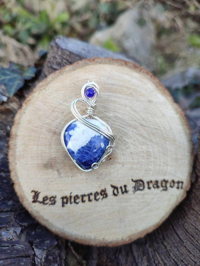 Pendentif Harmonie Céleste - Sodalite - Pièce unique