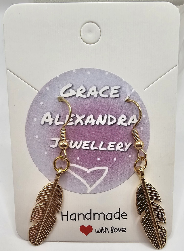 Feather Earrings.