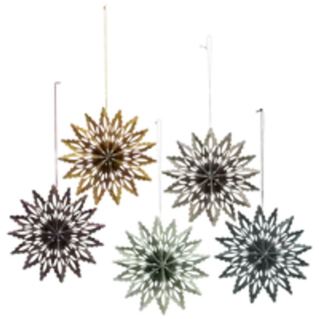 Flocons de neige en papier suspendus D10CM