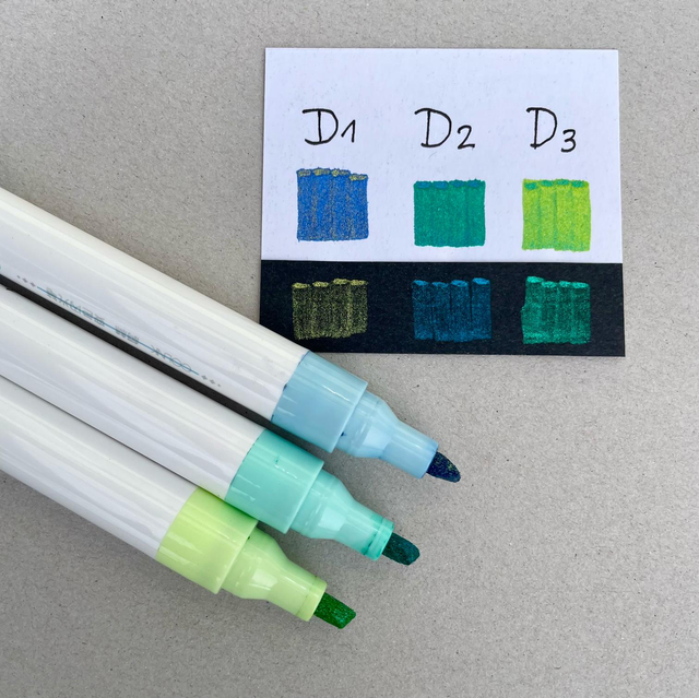 Stifte Glitter D1-D3