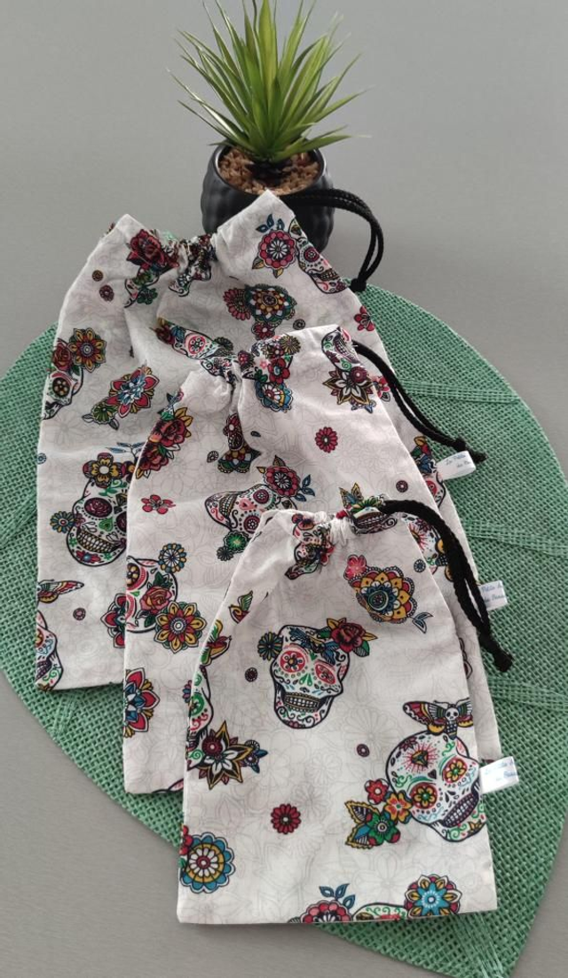 Sac à vrac x3 têtes de Mort