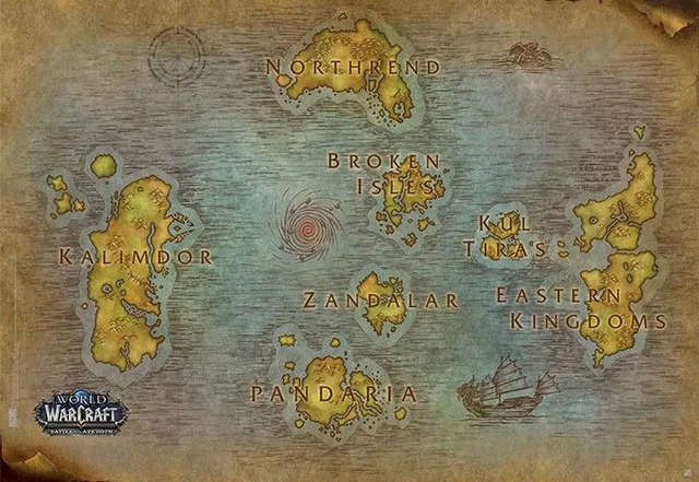 Free* World of Warcraft Poster Map (* Postage only)