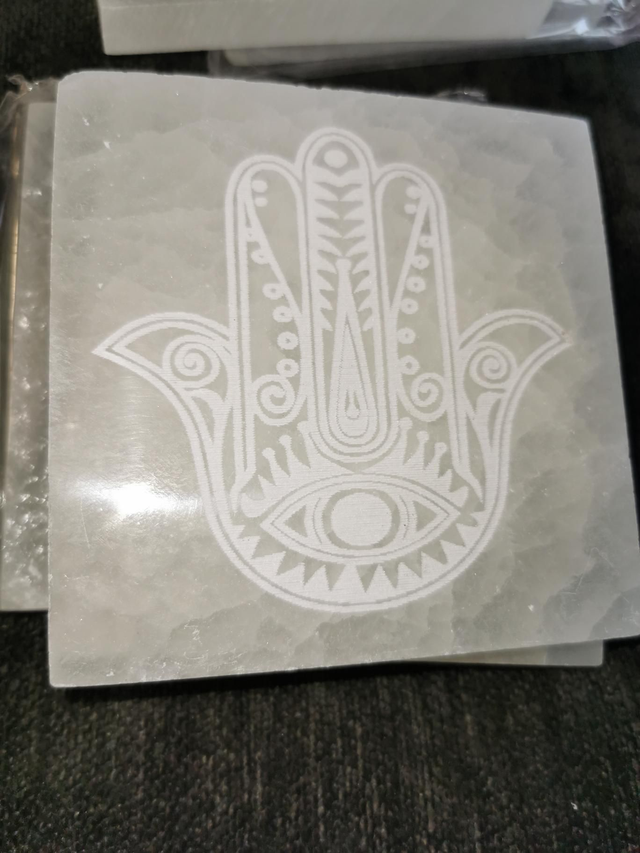 Plaque rechargement carrée sélénite 