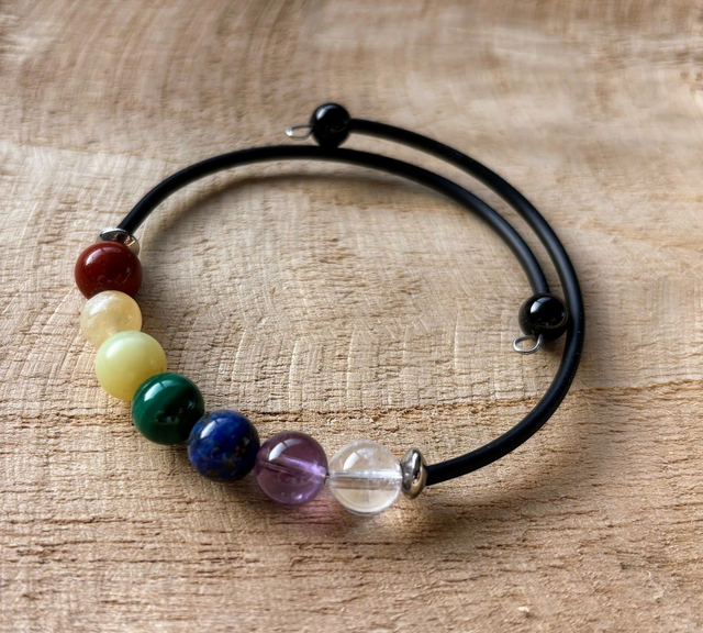 Bracelet 7 chakras ajustable