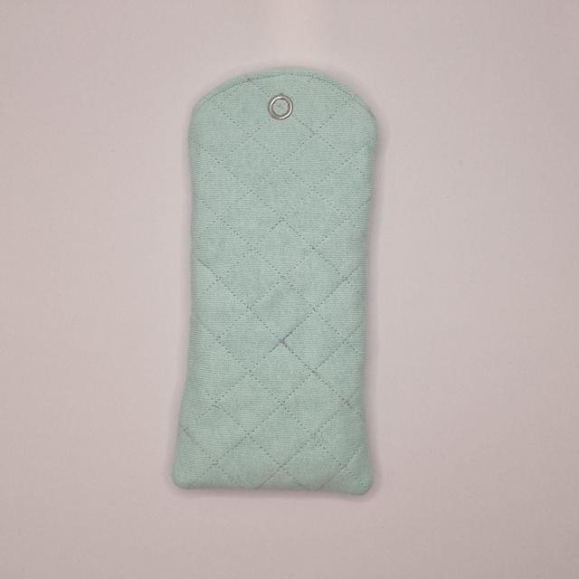 Upcycled Eco-Friendly - Mint Jersey Glasses Case