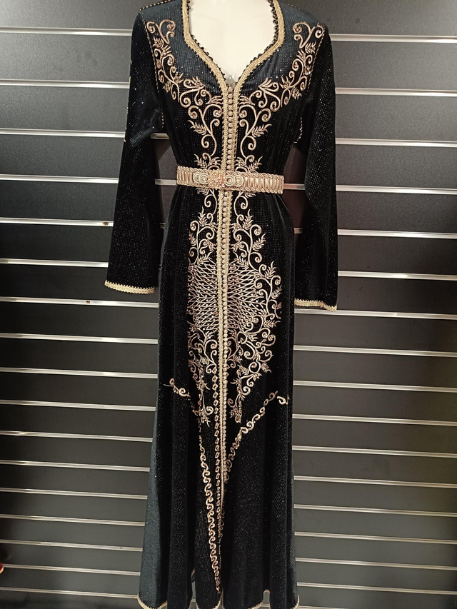 Caftan velour noir 