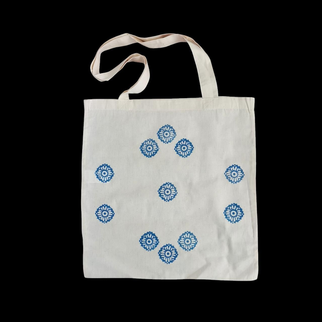 Tote bag FLEUR BLEUE
