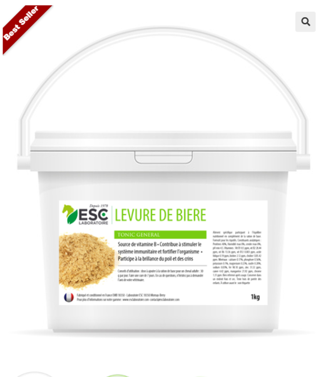 LEVURE DE BIERE – Flore intestinale cheval – Complément source de vitamine B