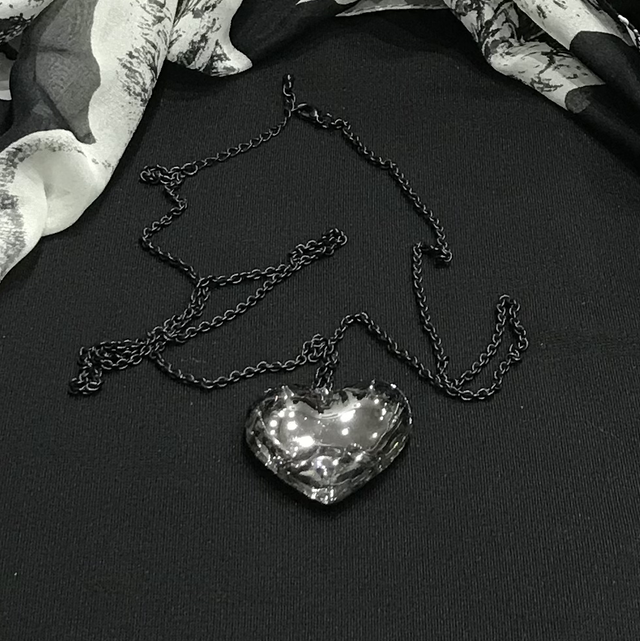 Black Links Necklace -NEC32