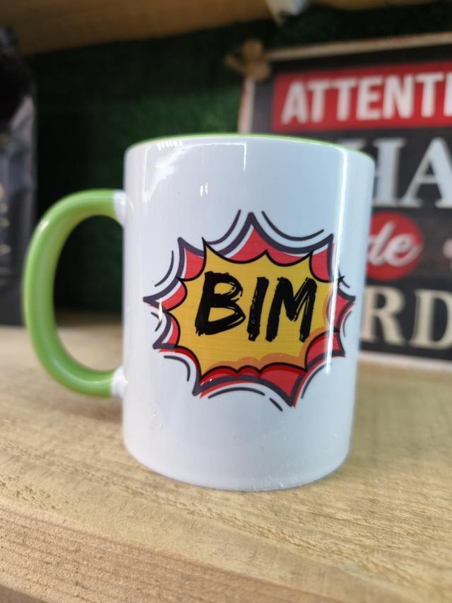 Mug BIM vert et blanc 