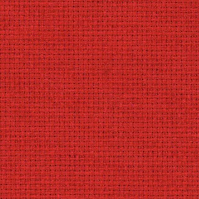 Zweigart 14ct  Red Aida Fat Quarter 48cm x 53cm