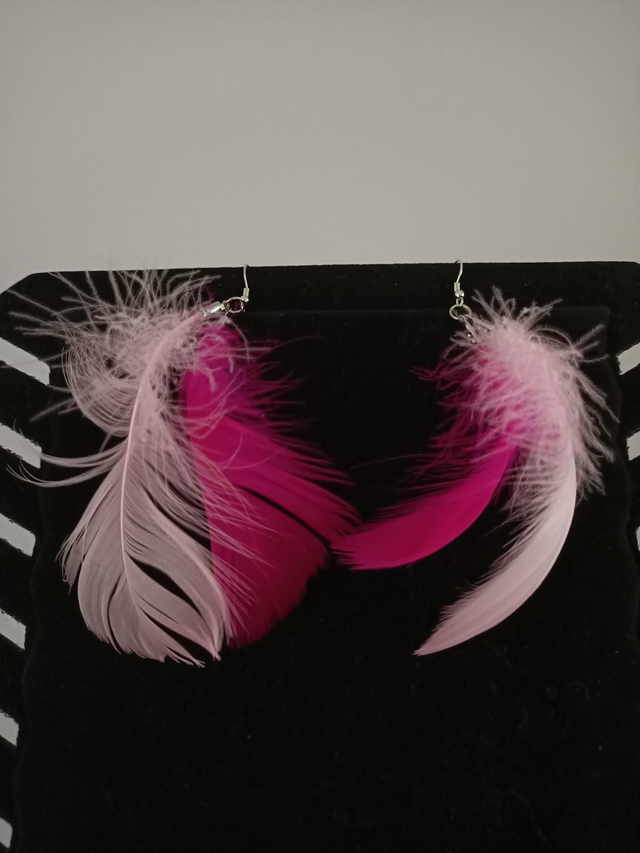 Boucles d'oreilles plumes 
