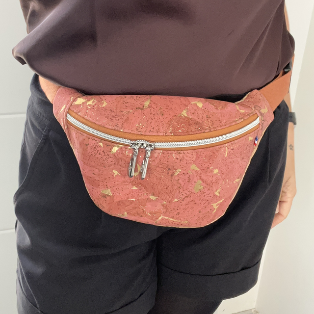 Sac banane taille S « rose poudré »